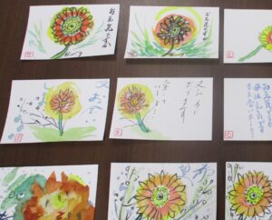 ケアホーム藤井寺　絵手紙教室
